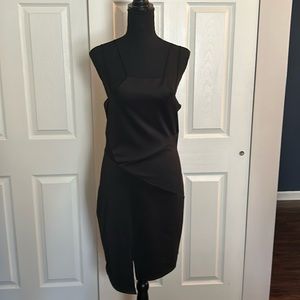 TANQS fitted black evening dress
